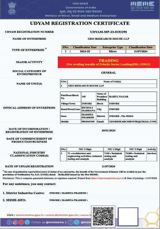 Udyam Registration Certificate